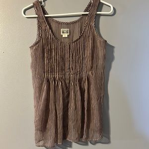 Converse One Star Size Small Striped Sleeveless Dress